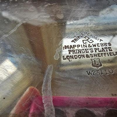 Mappin & Webb Silver plated serving Butler Tray 18" x 12"