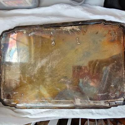 Mappin & Webb Silver plated serving Butler Tray 18" x 12"