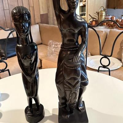 Two wood African sculptures