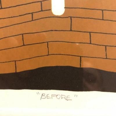 2 Before & After Signed Oil Refinery Large Etching/Lithographs 23" x 32" (Signature Cannot be Made Out). No Reserve Bid...