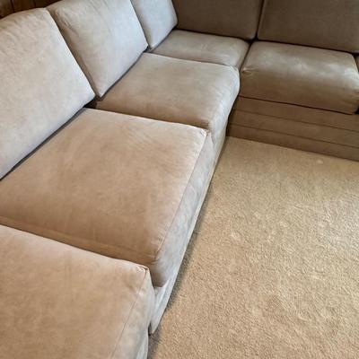 Large custom sectional hardly used with sleeper sofa