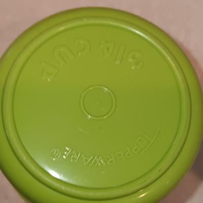 Tupperware - measuring cups - large food storage container - divided dish with dip dish and more.