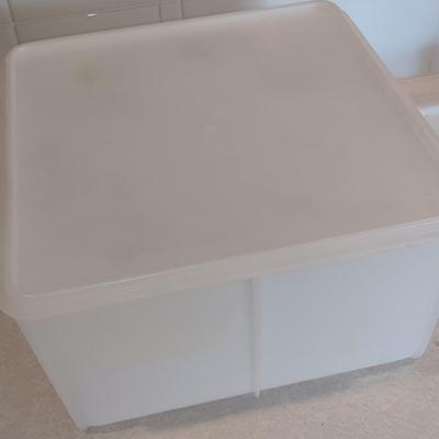 Tupperware - measuring cups - large food storage container - divided dish with dip dish and more.
