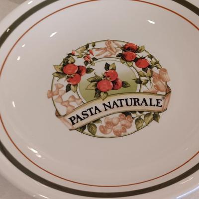 Lasagna for dinner please! Corning ware lasagna pan with 4 Pasta Naturale pasta bowls