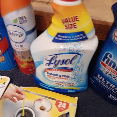 Used cleaning items - partially full