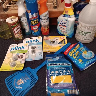 Used cleaning items - partially full