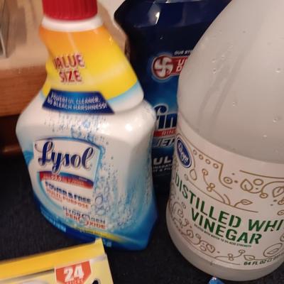 Used cleaning items - partially full