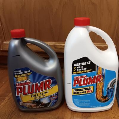 Two jugs of Liquid Plumr