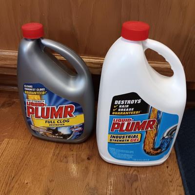 Two jugs of Liquid Plumr