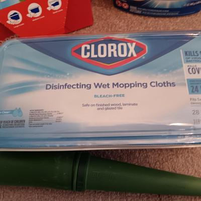 Laundry items - new Persil pro clean - some bounce fabric softeners - Clorox wipes - lint lizard and more