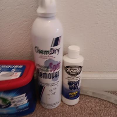 Laundry items - new Persil pro clean - some bounce fabric softeners - Clorox wipes - lint lizard and more