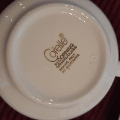 Corelle corningware dish set - plates - platter - mugs & saucers