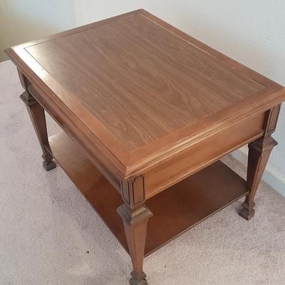Nice Peters Revington by Mahasco One drawer two-tiered end table