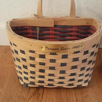 Two Karen Traub Original Basket Market art baskets