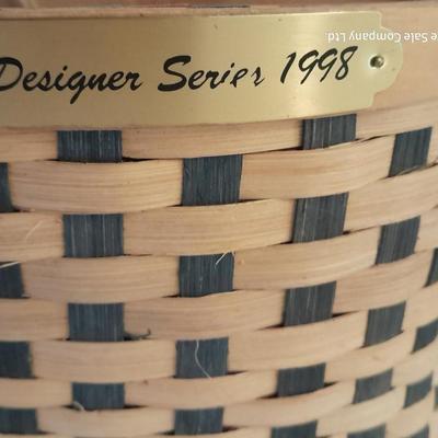 Two Karen Traub Original Basket Market art baskets