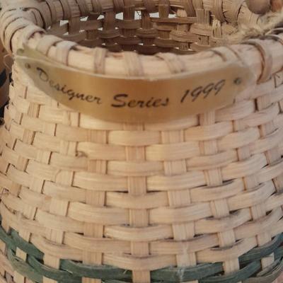 Two Karen Traub Original Basket Market art baskets