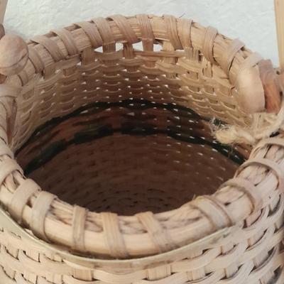 Two Karen Traub Original Basket Market art baskets