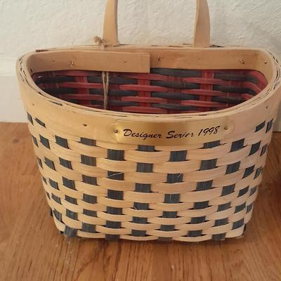 Two Karen Traub Original Basket Market art baskets