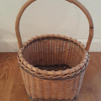 Three wicker baskets