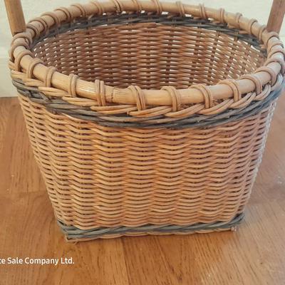 Three wicker baskets