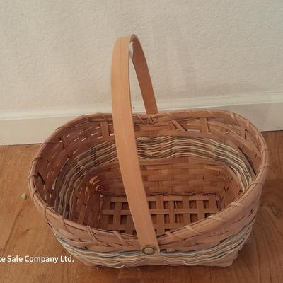 Three wicker baskets
