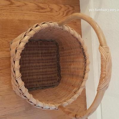 Three wicker baskets