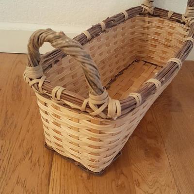 Three wicker baskets