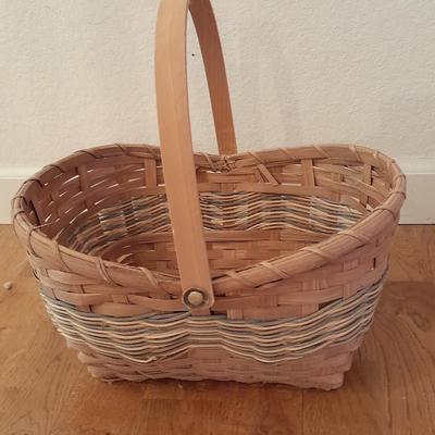 Three wicker baskets