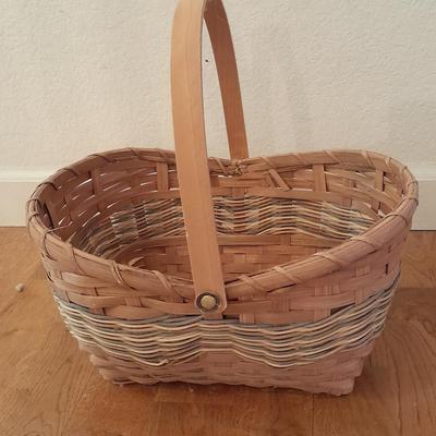 Three wicker baskets