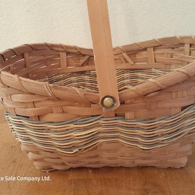 Three wicker baskets