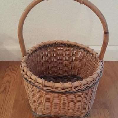 Three wicker baskets