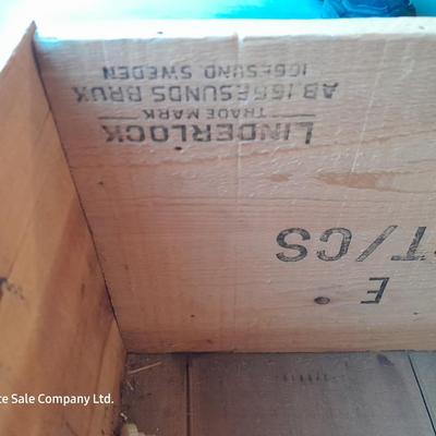 Vintage Berry Bros & Rudd Ltd. Cutty Shark scotch whisky wooden crate