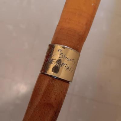 Wooden cane and wood Brazos walking stick
