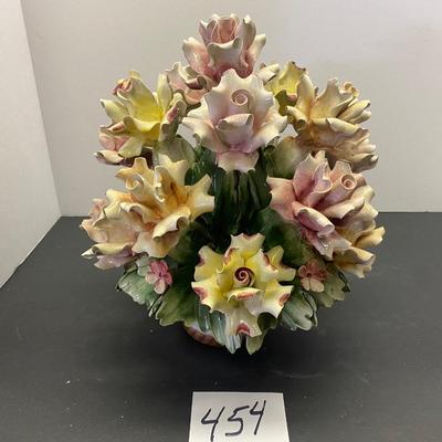 Vintage Capodimonte Porcelain Roses