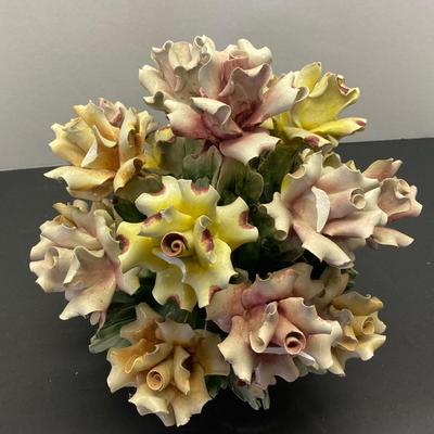 Vintage Capodimonte Porcelain Roses
