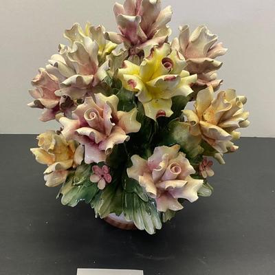Vintage Capodimonte Porcelain Roses