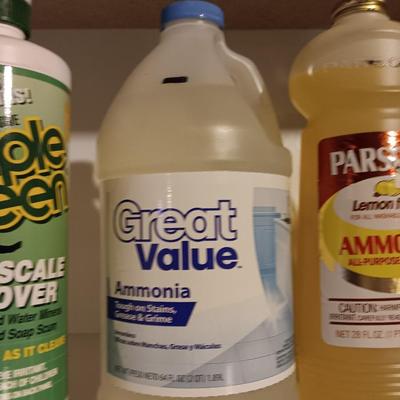 New cleaning chemicals - Pine Sol - Ammonia - Murphy oil soap