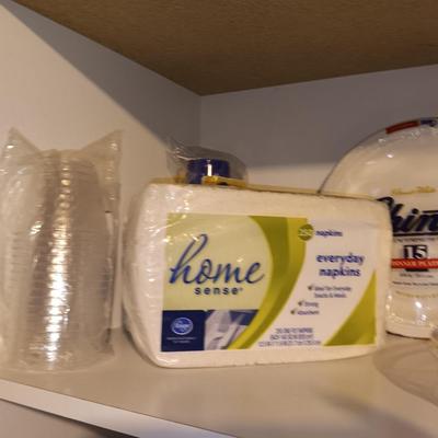 Kitchen paper products - Divided plates - regular plates - napkins - and plastic disposable cups
