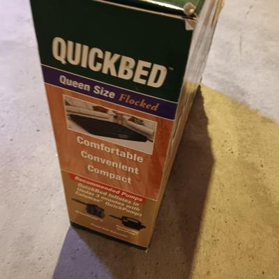 Coleman Quickbed queen sized flocked air mattress.