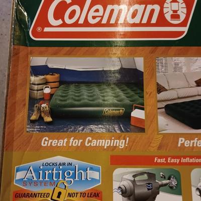 Coleman Quickbed queen sized flocked air mattress.