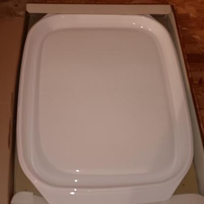 Bloomingdale's 10" Salad bowl with tongs and Litton Micro Browner Grill