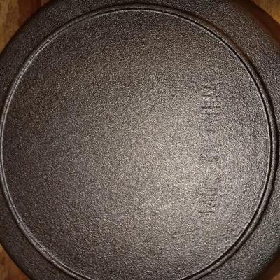 10" Cast Iron skillet with digital BBQ fork