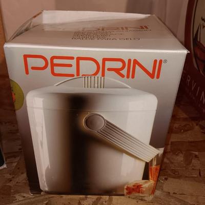 Vintage party time retro insulated drink dispenser with Pedrini Ice bucket