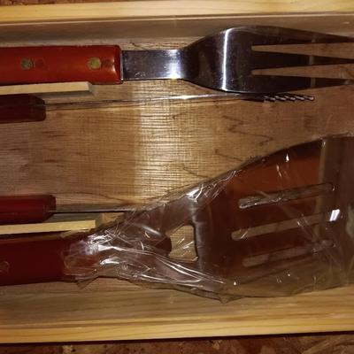 Penny Hott Cedaredge BBQ Utensil cooking set