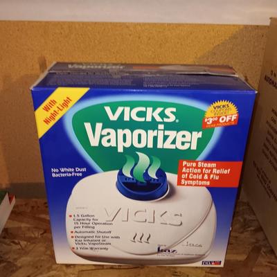 Vicks Vaporizer Pure steam action for relief of cold & flu symptoms