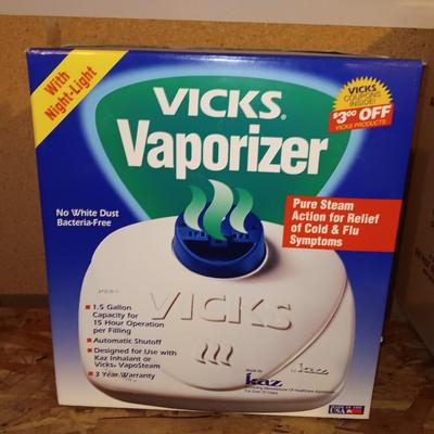 Vicks Vaporizer Pure steam action for relief of cold & flu symptoms