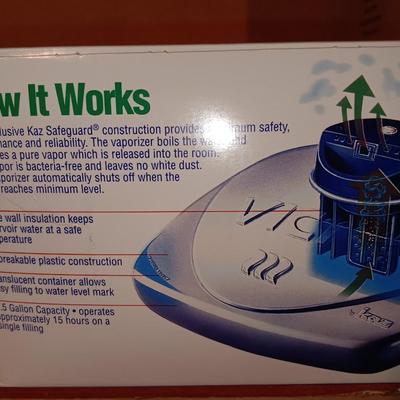 Vicks Vaporizer Pure steam action for relief of cold & flu symptoms