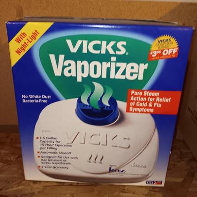 Vicks Vaporizer Pure steam action for relief of cold & flu symptoms