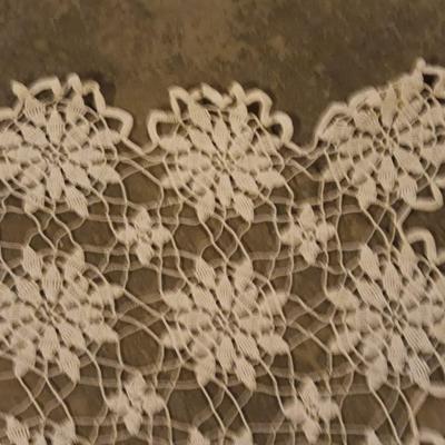 Hand knitted tablecloth