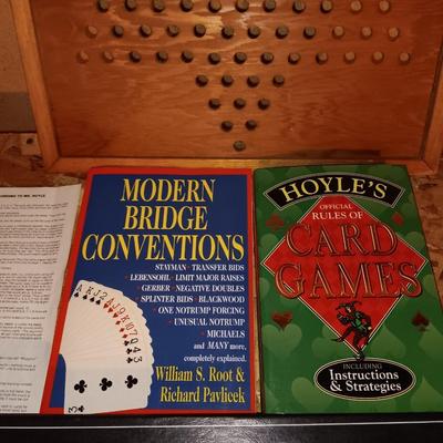 Jack Daniels Gentleman's Cribbage board with Chinese checkers board and two card books